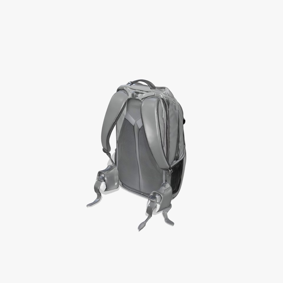 Black Tactical Backpack model pack